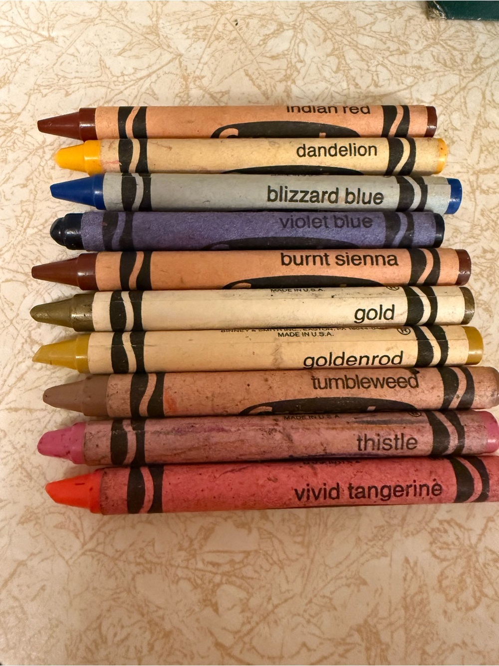 Crayola Binney & Smith crayons - some rare/retired - made in USA